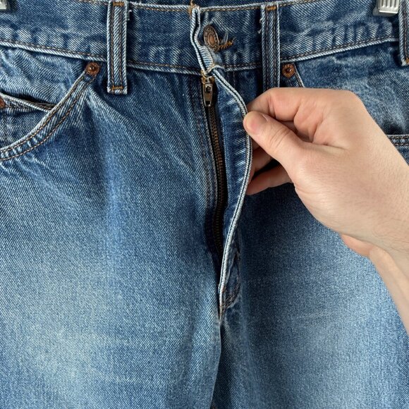 VTG Levi’s 505 Orange Tab Denim Jeans Blue Regular Straight Cut ACTL 30X26 - Picture 11 of 16